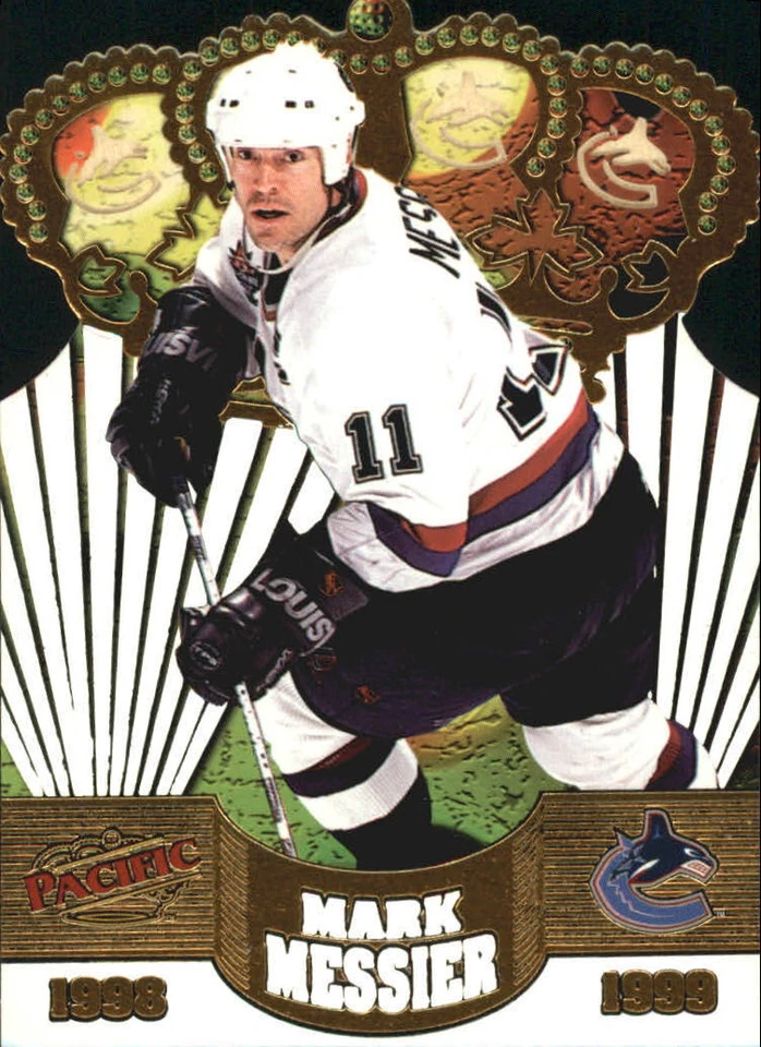 1998-99 Pacific Gold Crown Die-Cuts #34 Mark Messier - NM-MT - Image 1 of 2