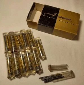 Piommini matita vintage Autopoint nero 2H n. 43N 12 tubi nuovi con scatola - Foto 1 di 3