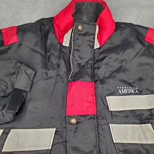 Perry Ellis America Mens Jacket Large Street Fleece Hip Hop Cosplay Classic - Picture 1 of 21