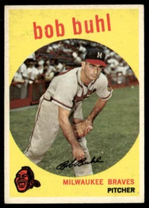 Bob Buhl 1959 Topps #347 Milwaukee Braves EX - Picture 1 of 2
