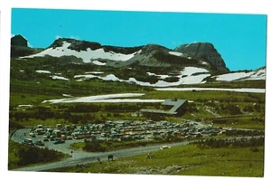 LOGAN PASS VISITOR CENTER Glacier National Park Columbia Falls Montana Postcard - Picture 1 of 2