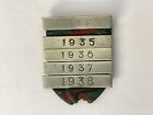 Vintage 1934-1938 National Safety First Association Medal Ribbon  + 5 Bars Only