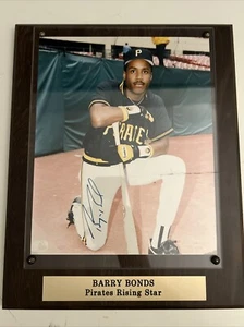 Barry Bonds Pittsburgh Pirates Signed Framed 8x10 Photo Authentic - Picture 1 of 13