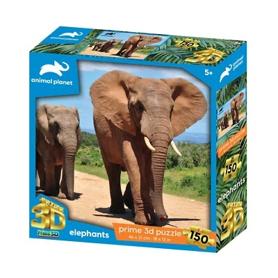 Animal Planet Elefanten 150 Teile Prime 3D Puzzle