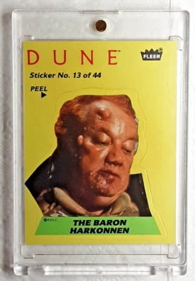 1984 DUNE MOVIE TRADING CARD STICKER 13 THE BARON HARKONNEN - Image 1 of 2