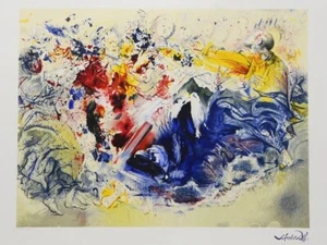Salvador Dali "Saint Salvador and Antonio Gaudí" Lithograph Print Sheet Only COA - Picture 1 of 7