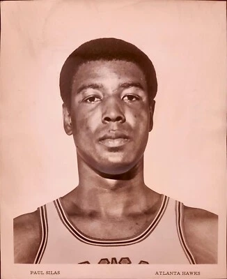 1968 Paul Silas Atlanta Hawks Team edición foto NBA baloncesto leyenda ABA raro Foto 1 de 4
