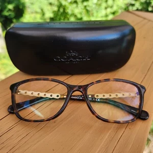 COACH HC6121 5485 Dark Tortoise Women's 55mm Eyeglasses with Case (A) - Picture 1 of 11