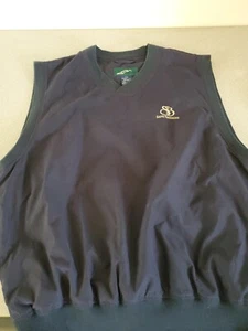 Glen Echo Mens Vest Sz L Blue Golf Jacket Windbreaker Sandbarrens Union League - Picture 1 of 4