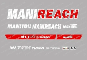 MANITOU MLT 630 TURBO MANIREACH DECAL STICKER SET - Picture 1 of 1