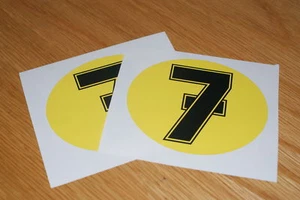 Barry Sheene Number 7 Stickers (Pair) - Picture 1 of 1