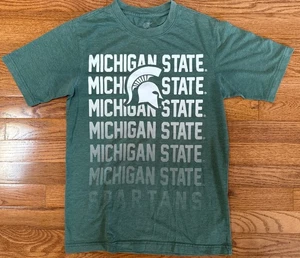 Michigan State University MSU Spartans NCAA grünes T-Shirt Herren Small " - Bild 1 von 5