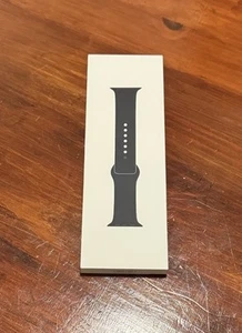 Genuine Apple Watch Sport Band Space Black Series 10 42mm M/L New - Zdjęcie 1 z 4