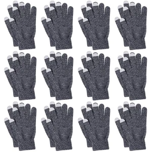 12 Pairs Winter Gloves with Touchscreen Fingers for Men Women Winter Magic Gl... - Picture 1 of 6