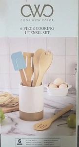 CWD Cook With Color 6 Pc Cooking Utensils - Picture 1 of 2