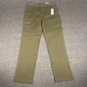 Brooks Brothers Women’s Green Cargo Pants Size 12 98% Cotton 2% Spandex NWT - Picture 1 of 10