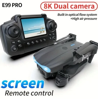 Drone 8K Doble Cámara E99 Autocontrolado Control Remoto Cámara Fotográfica RC DRONE Foto 1 de 2