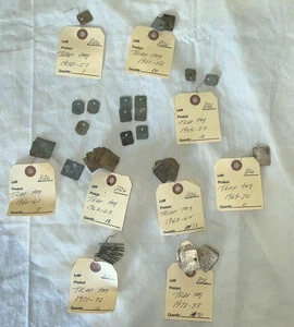 Huge RARE VTG Lot of 88 Original Wisconsin WI Midwest Hunting Trap Tags Metal - Picture 1 of 20