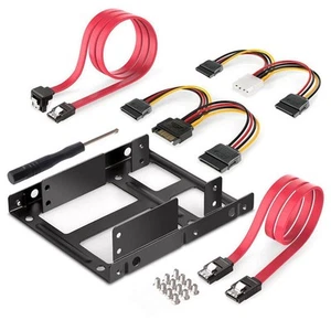 Kit métal SSD plaque externe 2 compartiments 2,5 à 3,5 Pla6805 - Photo 1/8