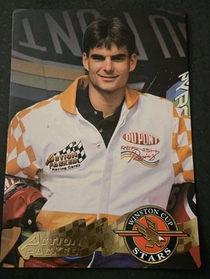 Tarjeta Jumbo Promocional Vintage 1994 Jeff Gordon NASCAR Oddball Paquete de Acción MM4 8x10 Foto 1 de 2