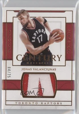 2016-17 Panini National Treasures Century Materials Bronze /25 Jonas Valanciunas - Image 1 of 2