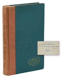 The Silent World ~ SIGNED by JACQUES COUSTEAU ~ First Edition ~ 1st 1953 - Bild 1 von 7