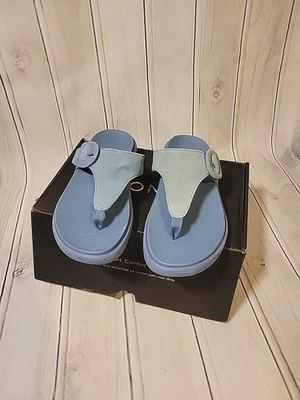 Vionic Activate Rx Women's Thong Wedge Sandal Captain Blue Women 8M EUC READ - Image 1 of 4