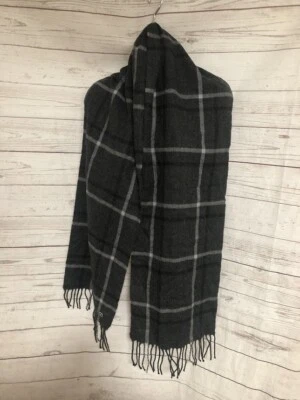 Bufanda gris con flecos Calvin Klein para hombre talla 66"x11" Foto 1 de 2