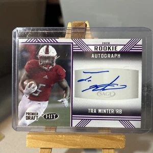 🏈 TRA MINTER 2020 SAGE PREMIER DRAFT HIT ROOKIE SIGNATURES AUTO RC # A13 - Picture 1 of 2