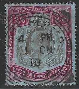 Nyasaland Protectorate, 1908, Scott #7, 2sh 6p King Edward VII, Used - Picture 1 of 1