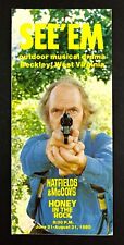 1980 Beckley WV See 'Em Musical Hatfields McCoys Honey Rock Vtg Travel Brochure