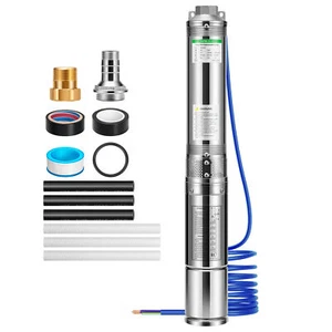 2HP 230V 4" Deep Well Pump Submersible Stainless Steel Water Pump 37GPM 380ft - Picture 1 of 8