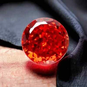 Round Cut Natural Zircon Red Cambodian 98+ Ct EGL Certified Loose Gemstone - Picture 1 of 5