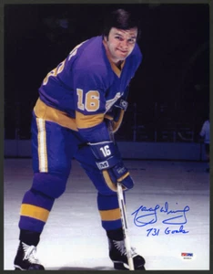 Marcel Dionne SIGNED 11x14 Photo +731 Goal Los Angeles Kings PSA/DNA AUTOGRAPHED - Picture 1 of 1