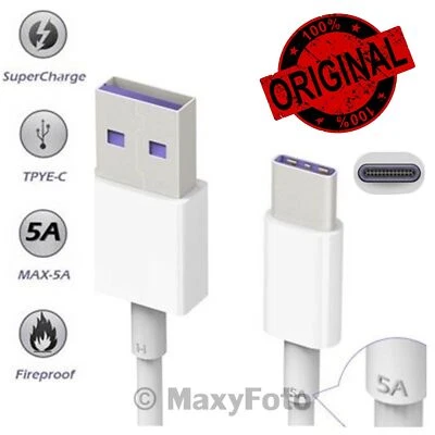 HUAWEI CAVO DATI ORIGINALE FAST CHARGING 5A USB TO TYPE-C HL1289 BIANCO 78AA34A - Immagine 1 di 4