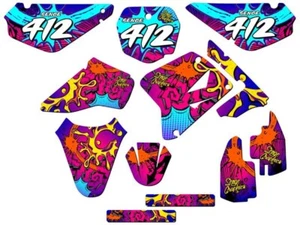 2001-2004 RM 85 ZANY Pink Senge Graphics Kit Compatible with Suzuki - Picture 1 of 10