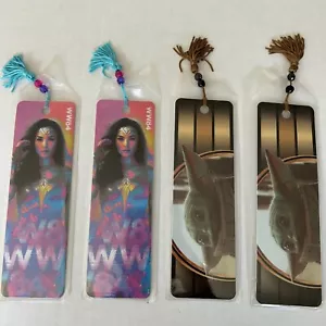 Star Wars Bookmarks Tassel Beads Grogu Baby Yoda Wonder Women WW84 Set of 4 - Imagen 1 de 5
