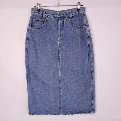 United Colors of Benetton Women's Denim Pencil & Straight Midi  Skirt Size 12 - Image 1 of 4
