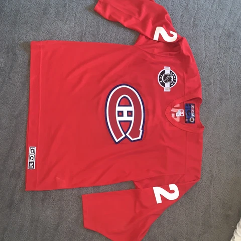 VTG CENTER ICE CCM NHL MONTREAL CANADIENS AUTHENTIC JERSEY 2 Men’s XL Red Canada Cover