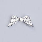 10 Beautiful Silver Tone Angel Wing Design Spacer Beads 19 x 8mm