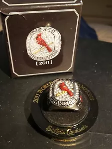 Anillo Busch SGA 4-14-12 de los Cardenales de San Luis 2011 Campeones Serie Mundial - Imagen 1 de 5