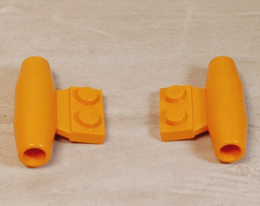 LEGO Orange Engine Lot of 2 Jet Plane Airplane SPACEShip SPACE Plane Parts Gear - Image 1 of 1