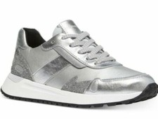 michael kors allie floral appliqué leather sneaker