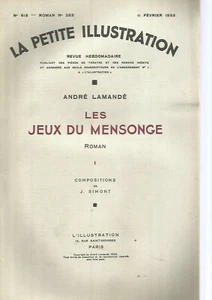 LA PETITE ILLUSTRATION - LES JEUX DU LIES - ANDRE LAMANDE (2 VOLUMES) - Picture 1 of 2