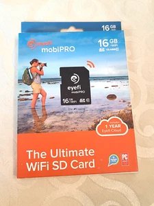 Eye-Fi mobiPro 16GB+WIFI Class 10 SD - Picture 1 of 4