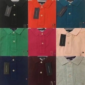 Camisa polo Tommy Hilfiger para hombre calce clásico punto manga corta informal - Imagen 1 de 35