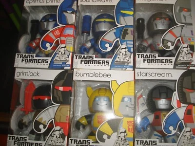 Complete Set of Hasbro Mighty Muggs Transformers NIB  - Image 1 of 4