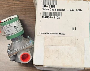 08-7108 Markt Schmiedeventil Gasmagnet 24 V 60 Hz Original OEM MAR08-7108 - Bild 1 von 1