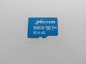 Carte MICRON, QLC, MicroSDXC, UHS-1, classe 10, 512 Go, 3,3 V, -25 ° C - Photo 1 sur 3