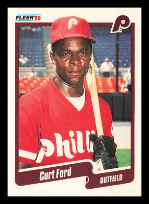 Curt Ford #557 1990 Fleer Philadelphia Phillies Baseball - Image 1 of 2